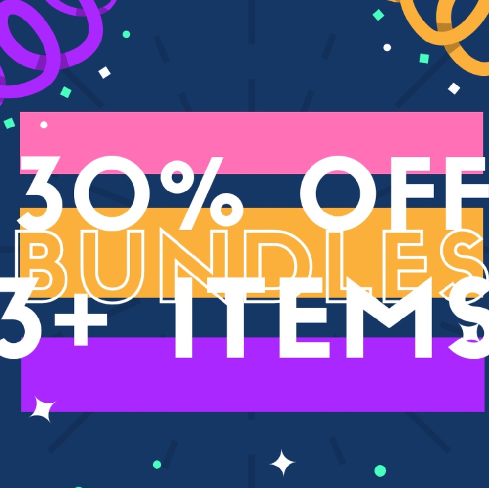30% off 3+ items!